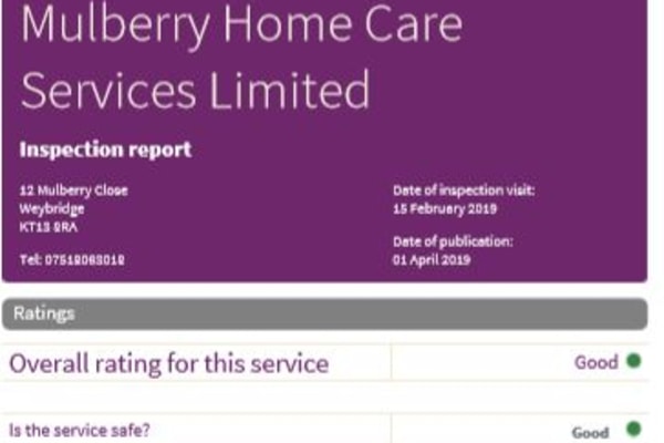 Mulberry Home Care Services KT13 9PX